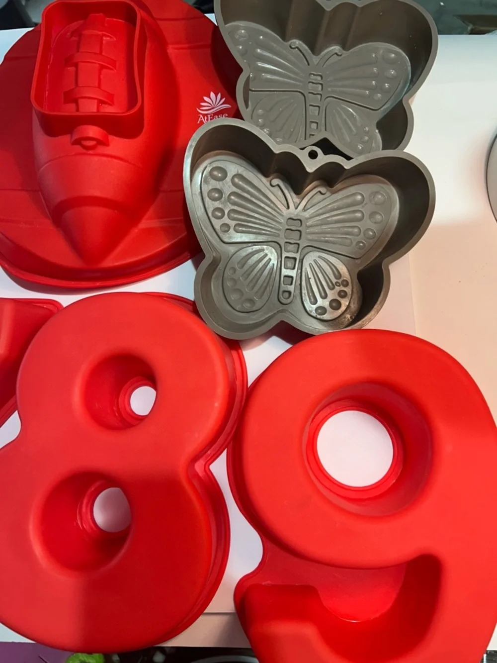 Silicone baking cake jello Mold Birthday Numbers Unicorn Butterfly Football Pans